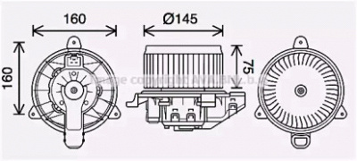 AVA QUALITY COOLING fd8626 -  Электродвигатель, вентиляция салона